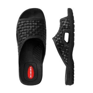 NEW ... Never Worn Black Torino Okabashi Sandals